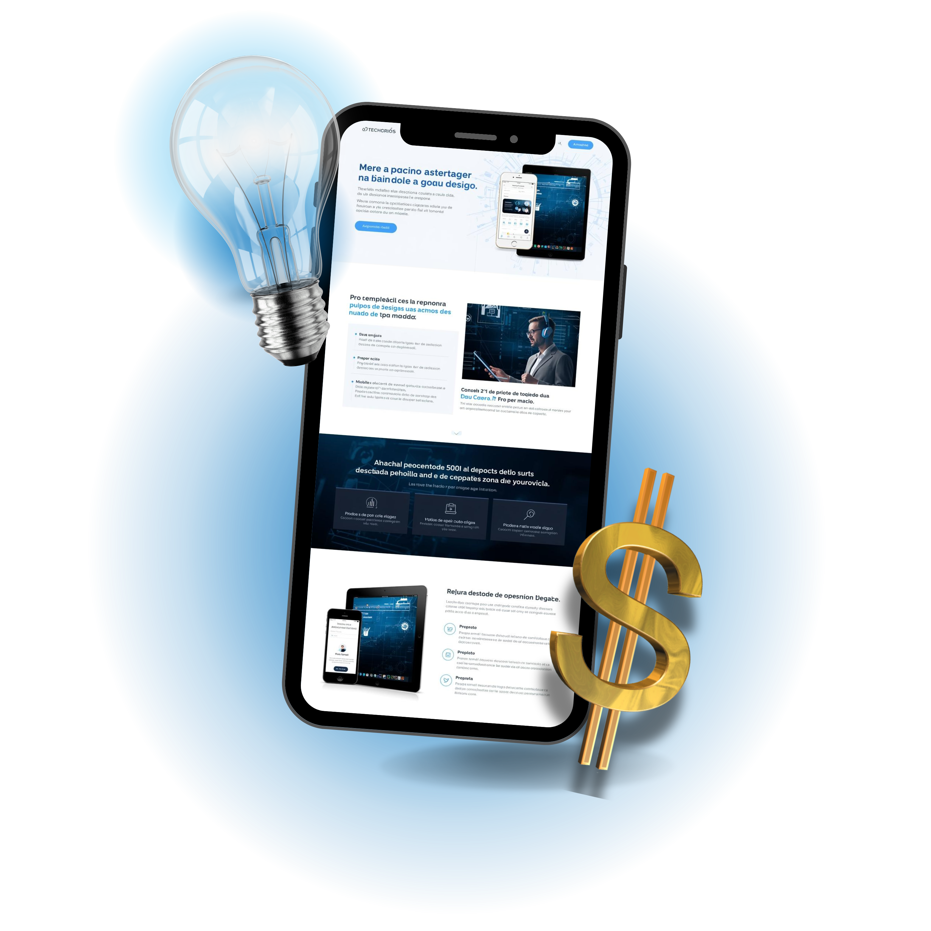 Mockup de site profissional